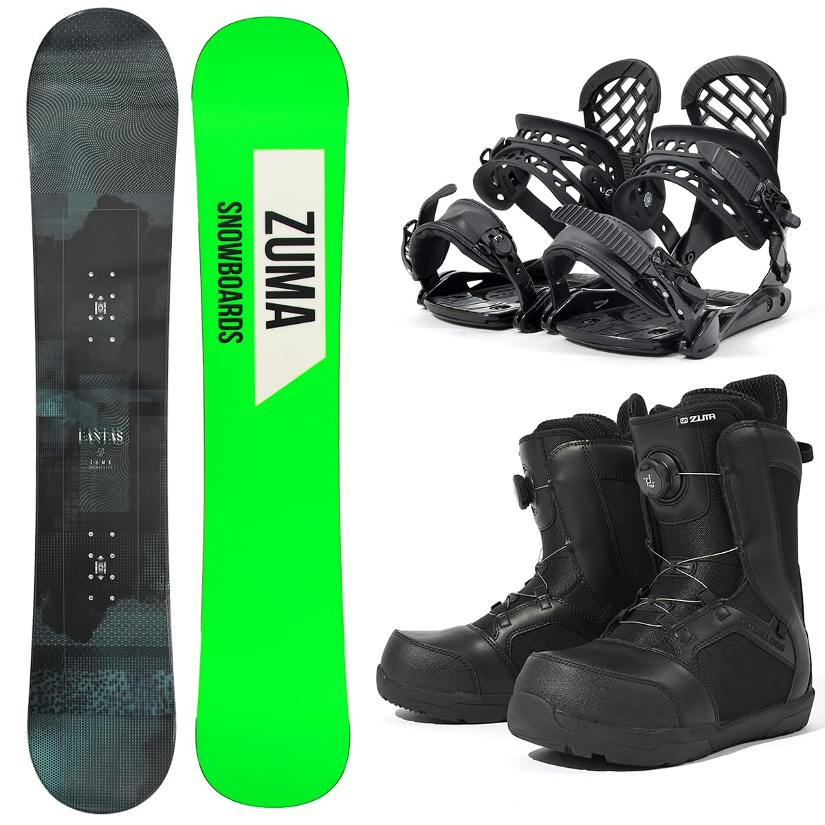 Amazon | ZUMA(ツマ) 24-25 メンズ 3点セット 板 ボード スノーボード